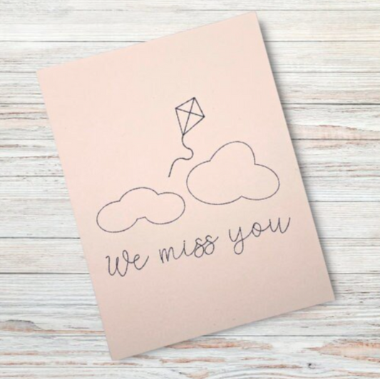 "We Miss You" Handmade Card