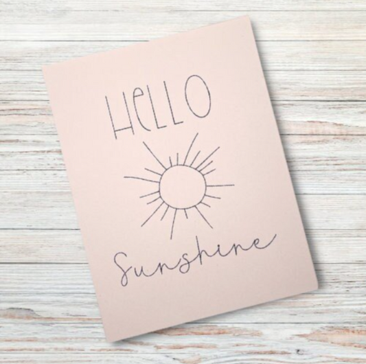 Hello Sunshine Handmade Card