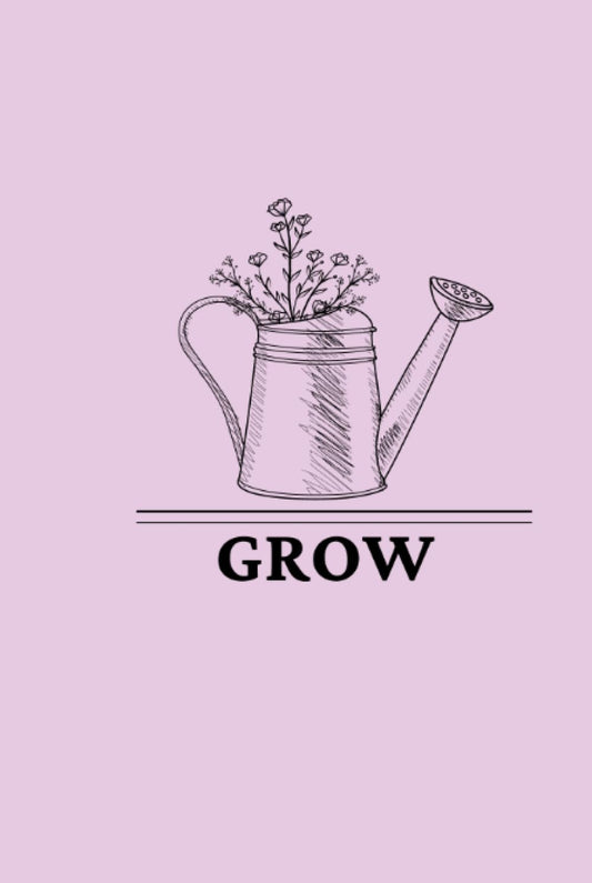 GROW Flower and Watering Can Journal